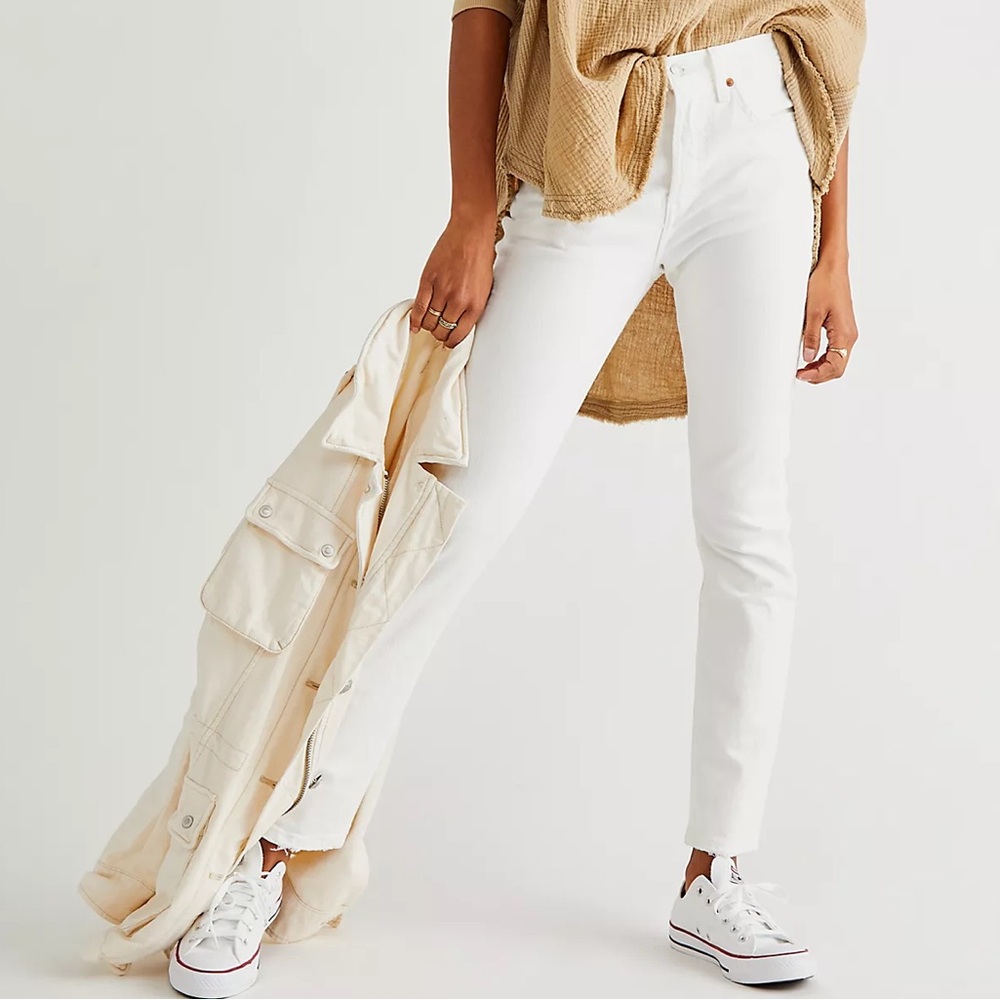Levi's 501 White Denim Jeans